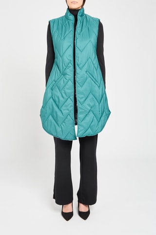 Gilet réversible sans manches - Vert foncé