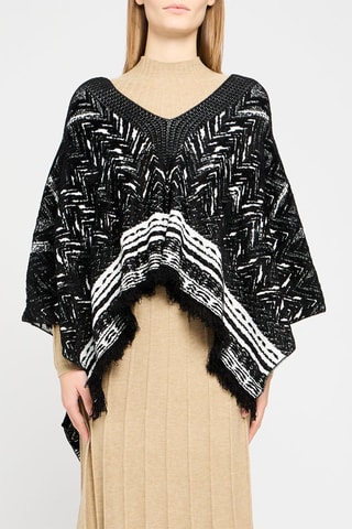 Poncho Noir et  blanc
