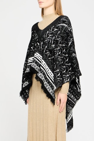 Poncho Noir et  blanc