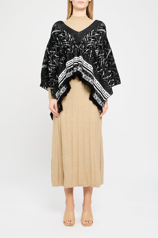 Poncho Noir et  blanc