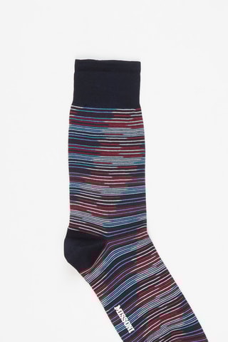 Chaussettes Bleu nuit et blanc