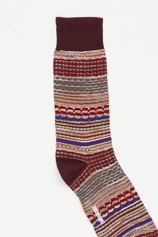 Chaussettes Marron foncé et écru
