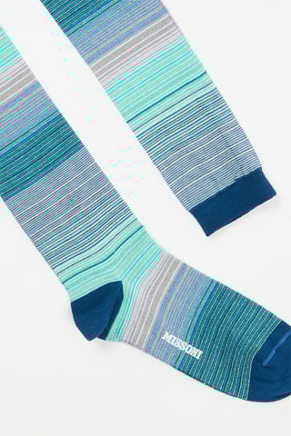 Chaussettes hautes - Bleu pétrole