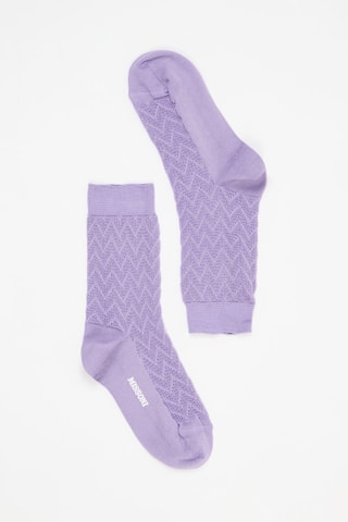 Chaussettes - Violet et blanc