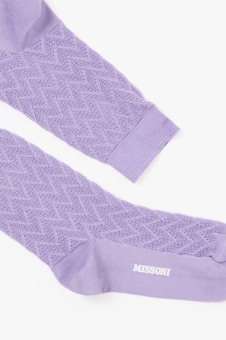 Chaussettes - Violet et blanc