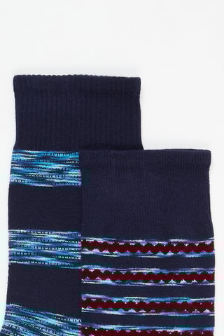 2 paires de chaussettes - Noir et bleu