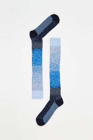 Chaussettes hautes - Bleu