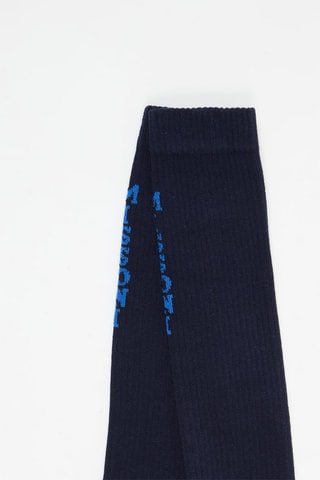 Chaussettes - Bleu foncé et blanc