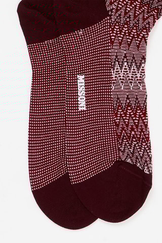 Chaussettes - Bordeaux et blanc