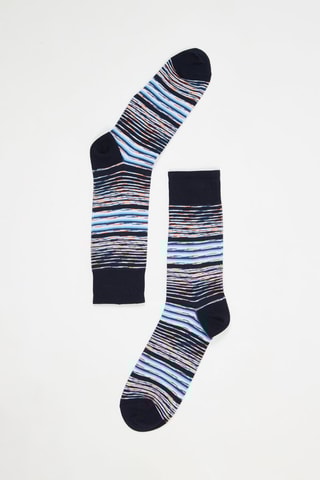 Chaussettes - Noir et bleu