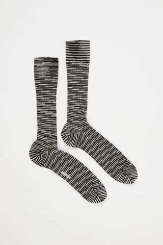 Chaussettes en laine Noir et écru
