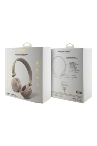 Casque Guess stéréo - 4G - Bluetooth - Rose