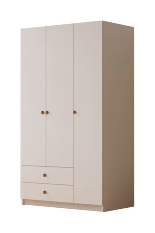 Armoire 3 portes et 2 tiroirs Rb-066 - 90 x 45 x 180 cm