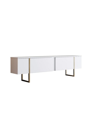 Meuble TV 4 portes Luxe - 180 x 50 x 30 cm