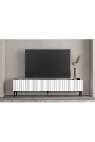 Meuble TV 3 abattants Oscar - 180 x 45 x 31,4 cm