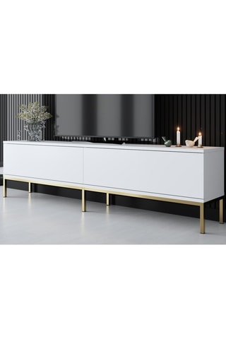 Meuble TV 2 abattants - 180 x 47 x 30 cm