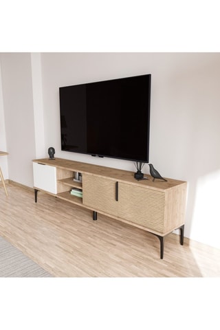 Meuble TV 3 portes Tarz - 180 x 49 x 33 cm