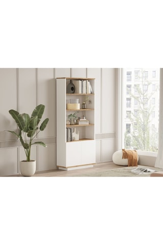 Bibliothèque 2 portes Fr16-Aw - 77,5 x 168,3 x 26,8 cm