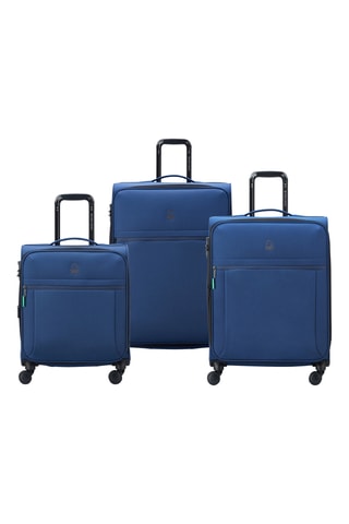 Set de 3 valises Be (S/M/L) - 55/65/75 cm - Cadenas TSA - Bleu