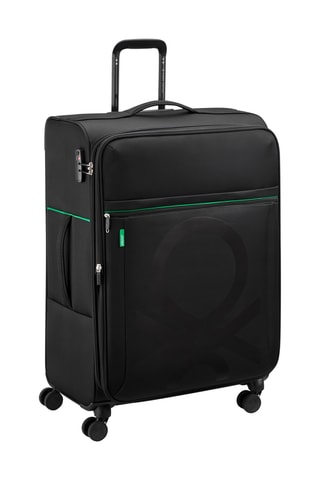 Grote Trolley Trolley Color Block - Zwart - 76,5 cm - Zwart