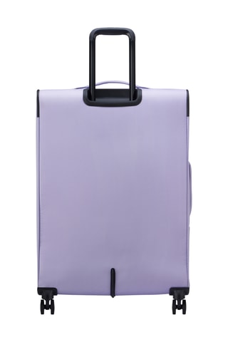Valise grand volume Trolley Color Block - 76,5 cm - Cadenas TSA - Violet