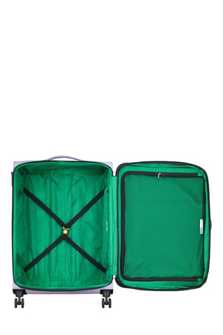 Valise grand volume Trolley Color Block - 76,5 cm - Cadenas TSA - Violet