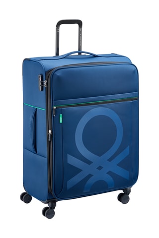 Grote Trolley Trolley Color Block - Marineblauw - 76,5 cm - Marineblauw