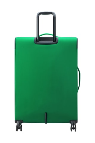 Valise grand volume Trolley Color Block - 76,5 cm - Cadenas TSA - Vert