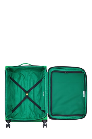 Valise grand volume Trolley Color Block - 76,5 cm - Cadenas TSA - Vert