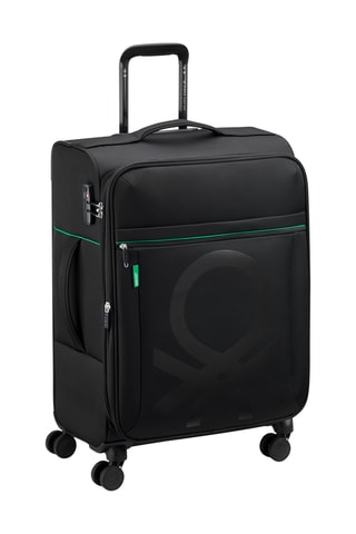 Valise semaine Trolley Color Block - 66,5 cm - Cadenas TSA - Noir