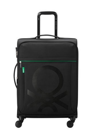 Valise semaine Trolley Color Block - 66,5 cm - Cadenas TSA - Noir