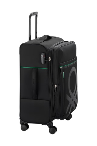 Valise semaine Trolley Color Block - 66,5 cm - Cadenas TSA - Noir