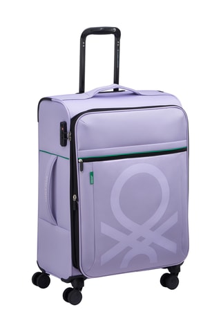 Valise semaine Trolley Color Block - 66,5 cm - Cadenas TSA - Violet