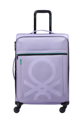 Valise semaine Trolley Color Block - 66,5 cm - Cadenas TSA - Violet