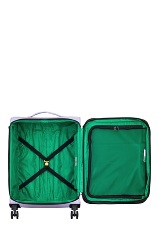 Valise semaine Trolley Color Block - 66,5 cm - Cadenas TSA - Violet