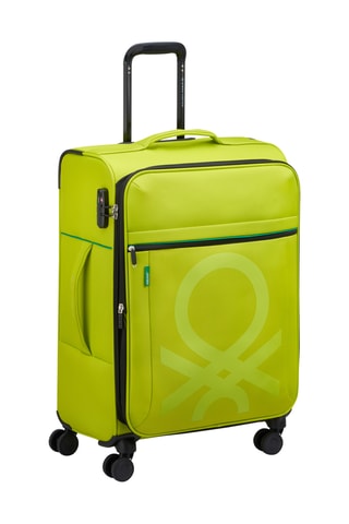 Valise semaine Trolley Color Block - 66,5 cm - Cadenas TSA - Vert