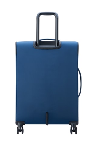 Valise semaine Trolley Color Block - 66,5 cm - Cadenas TSA - Bleu marine