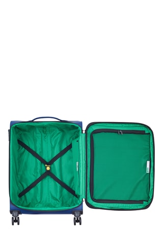 Valise semaine Trolley Color Block - 66,5 cm - Cadenas TSA - Bleu marine