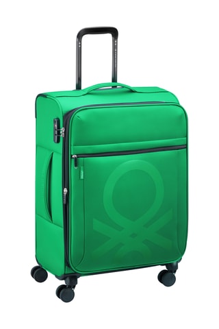 Valise semaine Trolley Color Block - 66,5 cm - Cadenas TSA - Vert