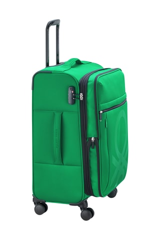 Valise semaine Trolley Color Block - 66,5 cm - Cadenas TSA - Vert
