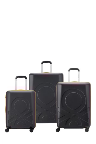 Set de 3 valises Fabrica - 55/66/76 cm - Noir