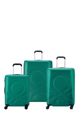Set de 3 valises Fabrica - 55/66/76 cm - Vert
