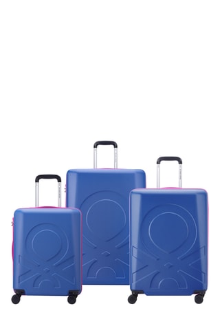 Set de 3 valises Fabrica - 55/66/76 cm - Bleu