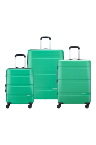 Set de 3 valises (S/M/L) - 55/66/76 cm - Cadenas TSA - Vert