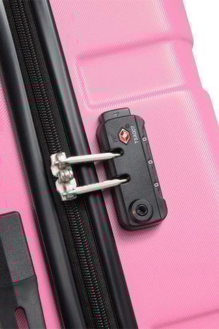 Set de 3 valises (S/M/L) - 55/66/76 cm - Cadenas TSA - Rose