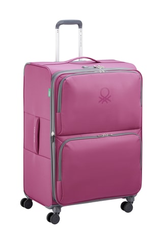 Valise grand volume Trolley UCB Softside - 76 cm - Cadenas TSA - Rose