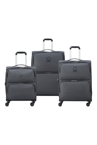 Set de 3 valises (S/M/L) - 55/65/76 cm - Cadenas TSA - Noir