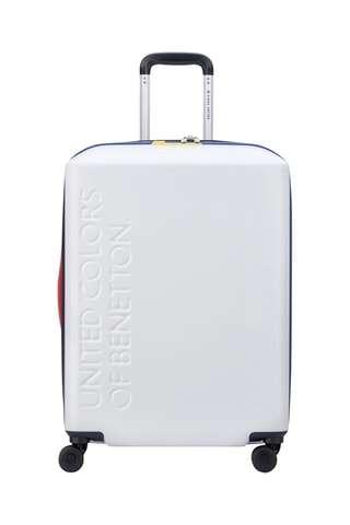 Valise semaine (M) - 65 cm - Cadenas TSA - Blanc et bleu