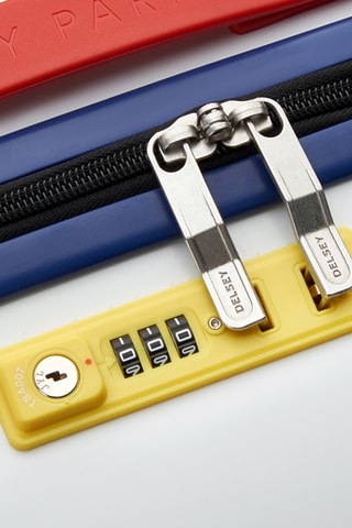 Valise semaine (M) - 65 cm - Cadenas TSA - Blanc et bleu