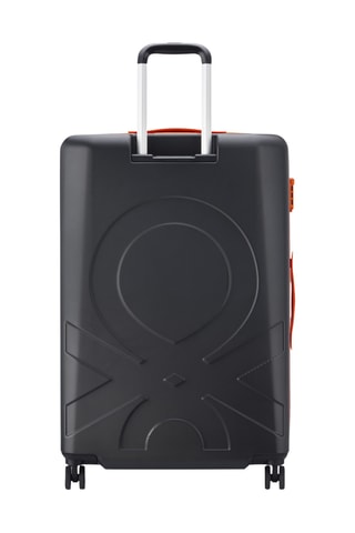 Valise grand volume (L) - 76 cm - Cadenas TSA - Noir et orange